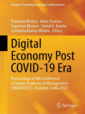 cover image of Digital Economy Post COVID-19 Era